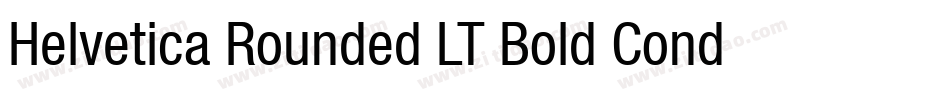 Helvetica Rounded LT Bold Condensed字体转换